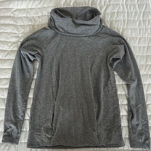 Lululemon Gray Cowl Neck Long Sleeve Top